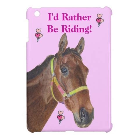 Id Rather Be Riding Horse Ipad Mini Case Zazzle Ipad Mini Case