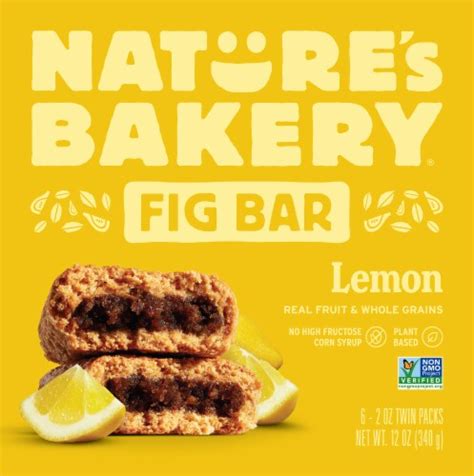 Nature's Bakery Whole Wheat Lemon Fig Bars, 6 ct / 2 oz - Fred Meyer