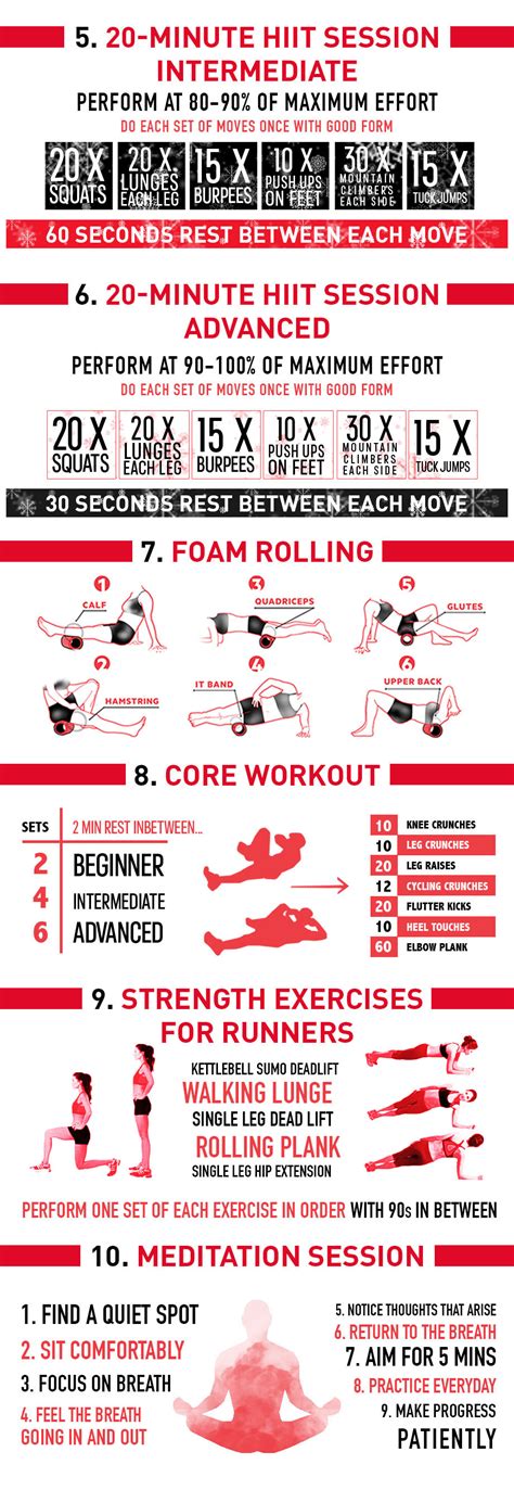 10 At Home Workouts Infographic Polar Blog