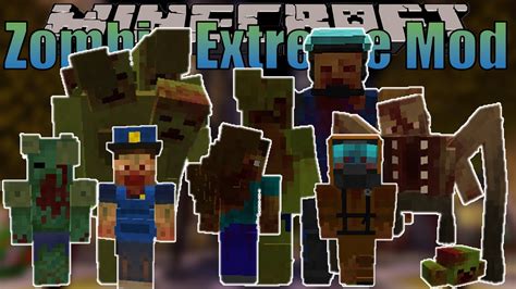 Minecraft Zombies Extreme Mod Para Version 1165 Minecraft Java Review En EspaÑol Youtube