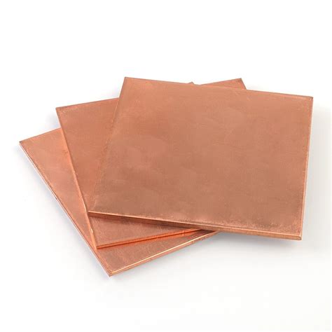 Copper Sheet T Pure Cu Metal Sheet Flat Stock Plate Thick Mm