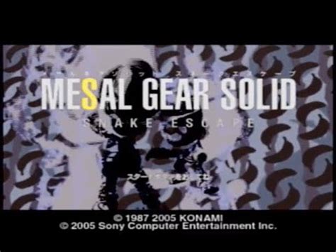 mesal gear solid snake escape  ape escape  youtube