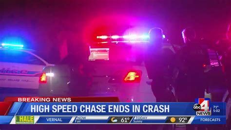 High Speed Chase Ends In Crash Youtube