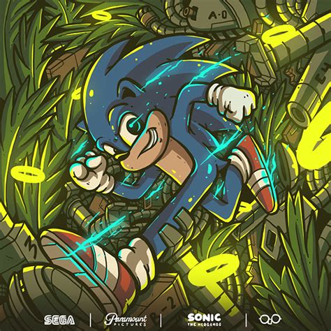 Sonic Hedgehog Movie Poster on Behance