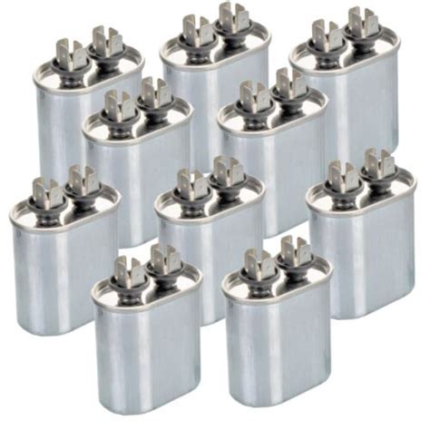 Uf Mfd Vac Volts Oval Run Capacitor Hz Ac Electric