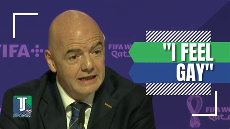 WATCH Gianni Infantino Says He Feels GAY And DISABLED And Like A