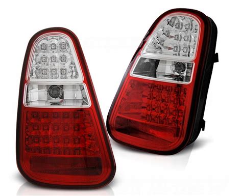 Lampy Tyl Kpl Tuning Red White Led Diody Diodowe Mini Cooper R R