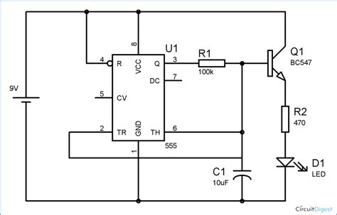 Fading Led Circuit Diagram Using Ic