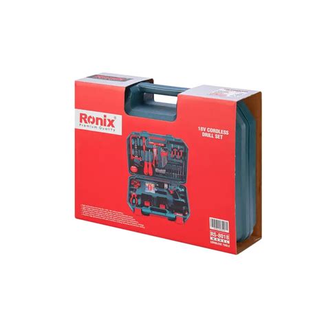 Rs 8018 18v Cordless Impact Drill Driver Kit 53pcs 🧰 Ronix Tools