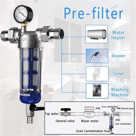 1 To 3 4 Pré filtro Central Grande Fluxo Descalcificante Torneira