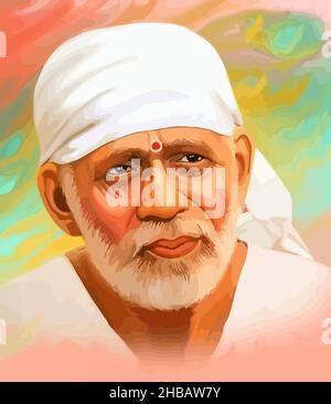 Illustration Of Shirdi Sai Baba Stock Photo Alamy