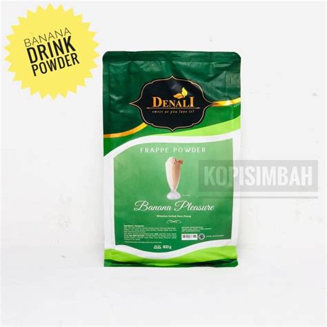 Powder DENALI Rasa BANANA PLEASURE 800 Gram Bubuk Minuman Milk Shake