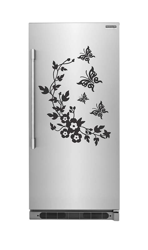 Sticker Studio Daisy Butterfly Fridge Sticker Pvcvinylsize 66 Cm X