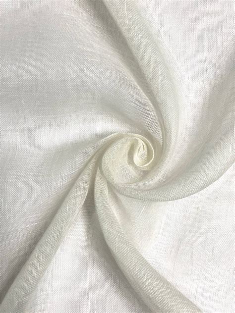 Natural White Bridal Linen Fabric By The Yard