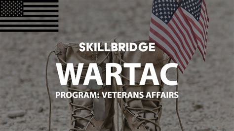 Wartac A Dod Skillbridge Program By The Va Youtube