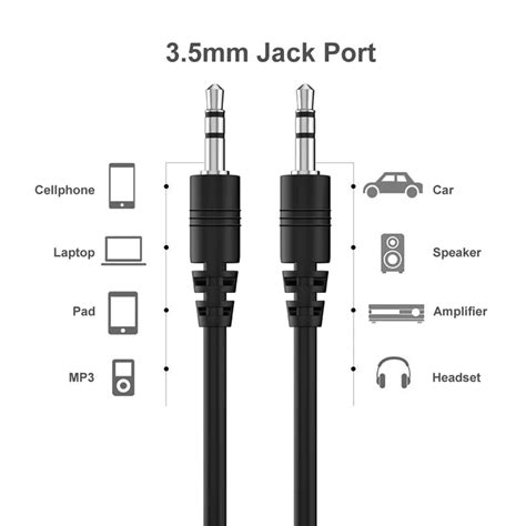 Cable De Audio Estereo Jack Macho Macho M Negro