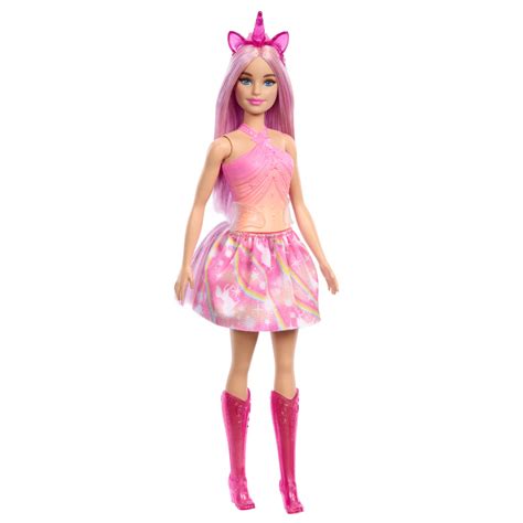 Ripley Mu Eca Barbie Fantas A Unicornio Falda De Ensue O Rosa Mattel