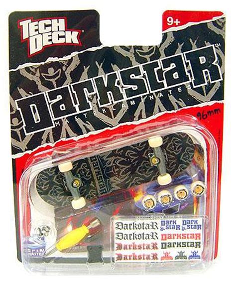 Tech Deck Darkstar 96mm Mini Skateboard Black Gray Spin Master Toywiz