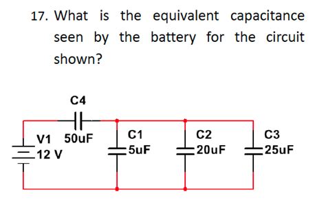 Solved What Is The Equivalent Capacitance Seen By The Chegg