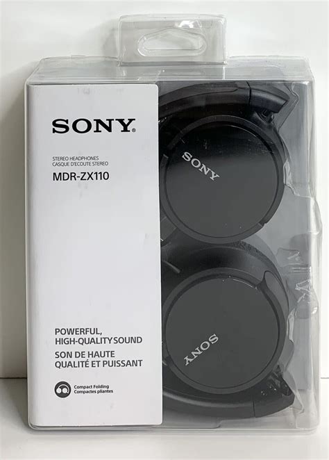 Sony Mdrzx110 Zx Series Stereo Headphones Black 12304286240 Ebay