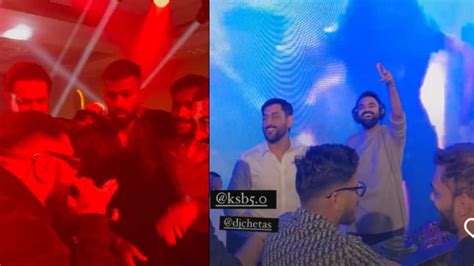 MS Dhoni PARTIES With Badshah And Hardik Pandya In Dubai Dance Video