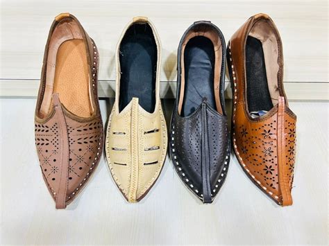 Men Leather Traditional Hancrafted Rajasthani Loafer Jutti Size