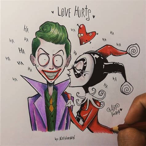 Joker And Harley Quinn Sketch