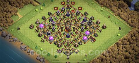 Best Anti 3 Stars Base Th10 With Link Hybrid Town Hall Level 10 Base Copy 207