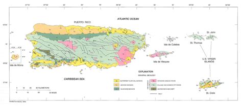 Geological Map Of Puerto Rico