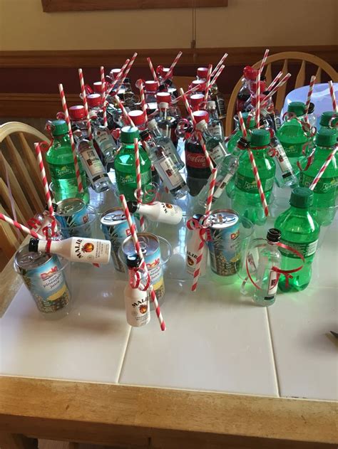 Soda And Liquor Bottles Fun Favors For 40th Birthday Party Activity