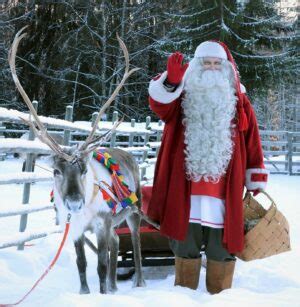 Photos Père Noël en Laponie images Papa Noël Finlande Rovaniemi