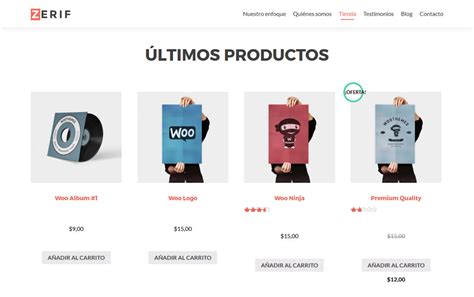 Zerif Lite ¿cómo Mostrar Los últimos Productos De Woocommerce En La Página De Inicio