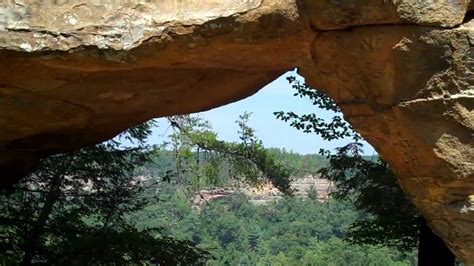 Natural Arch Sky Bridge Arch Red River Gorge Kentucky Youtube