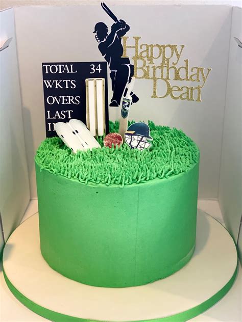 Cricket Birthday Cake Cricket Theme Cake Th Birthday Cake Mermaid