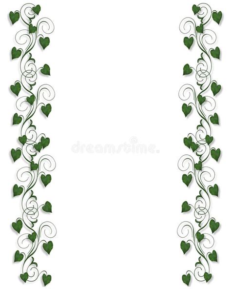 Ivy Border Stock Illustration Illustration Of Page Background 4399190