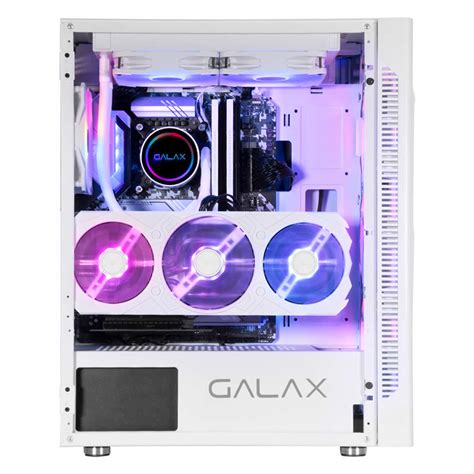 Gabinete Gamer Galax Revolution Branco C Fans Rgb Mm Lateral