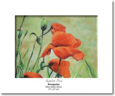 Amapolas Cuadro Original Óleo Sobre Lienzo Comprar Cuadros