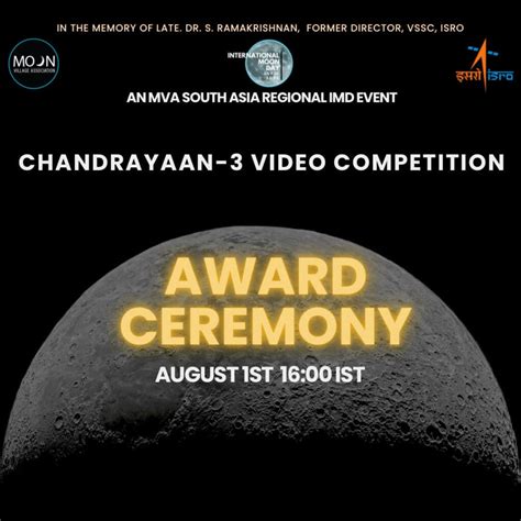 ISRO-MVA Video competition Award Ceremony – Moon Village Association