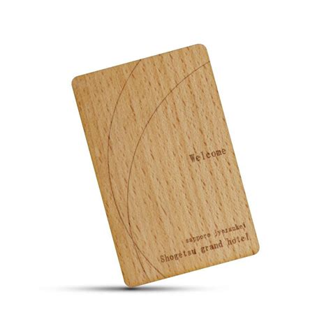 Custom Cr80 Nfc Rfid Wooden Bamboo Access Control Hotel Key Card Wood Card And Bamboo Card