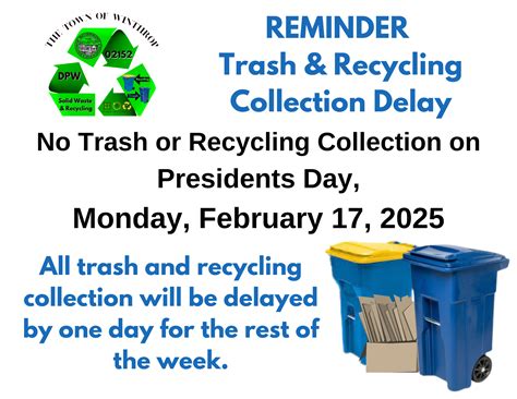 Collection Delays for Trash & Recycling | Winthrop, MA