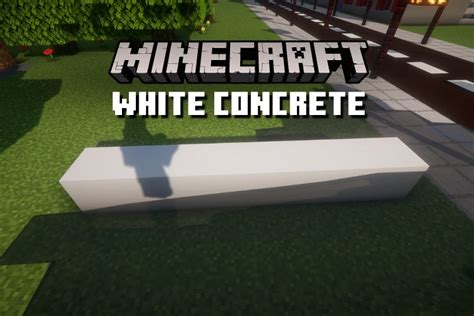 How To Make White Concrete In Minecraft