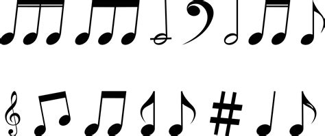 White Music Notes Png Background Music Notes Png - Clip Art Library