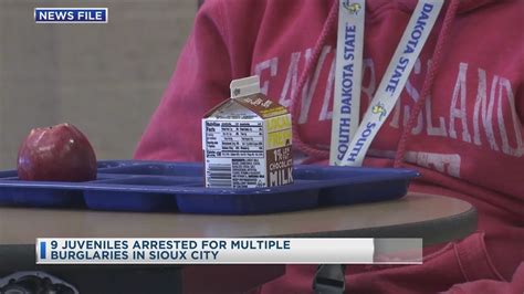 9 Juveniles Arrested For Multiple Burglaries In Sioux City Youtube