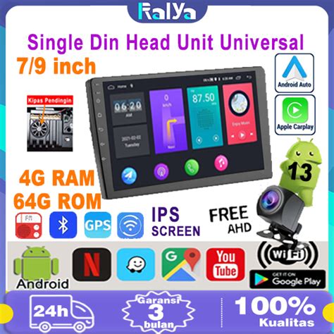 Jual With Cooling System7 9 Inch 4G 64G Single Din IPS Layer Head