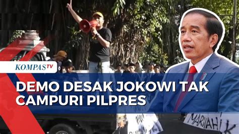 Aksi Unjuk Rasa Bem Seluruh Diy Tolak Campur Tangan Jokowi Di Pilpres