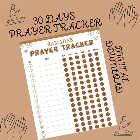 Ramadan Prayer Tracker Printable Ramadan Planner 2022 Ramadan Prayer