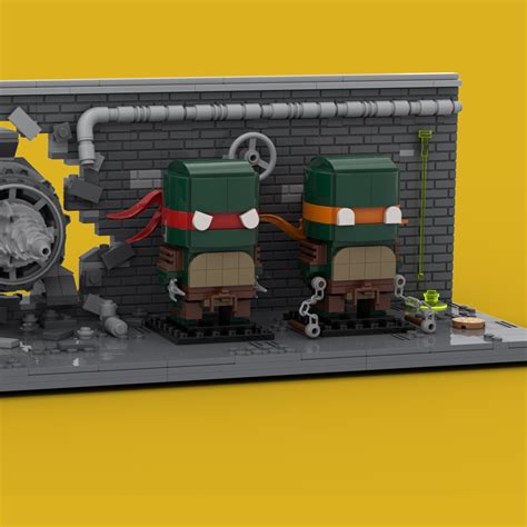 LEGO MOC Teenage Mutant Ninja Turtles Brickheadz and Display Stand by ...