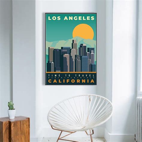 Los Angeles Poster Print, Los Angeles Travel Poster,los Angeles Print ...