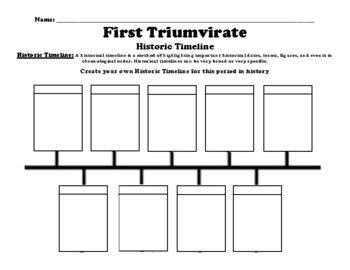 First Triumvirate Timeline Worksheet (PDF) by BAC Education | TPT