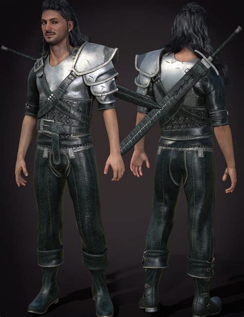 Elf Warrior Outfit For Genesis 8 And 8 1 Male Texture Add On Daz 3D